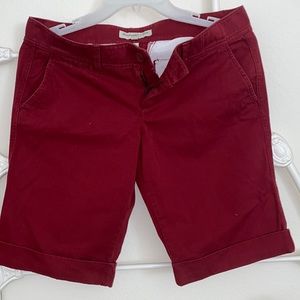 NWT Abercrombie & Fitch Shorts SZ 2 Red